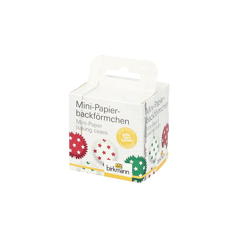 Mini-Papierbackförmchen, Sterne, Ø 4,5 cm, 100 Stück
