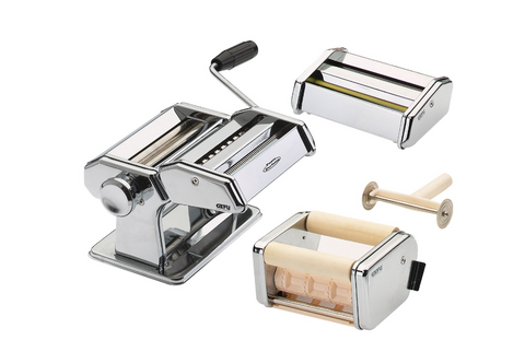 Gefu Pastamaschine PASTA PERFETTA DE LUXE Set, Vorsätzen für 6 Nudelsorten
