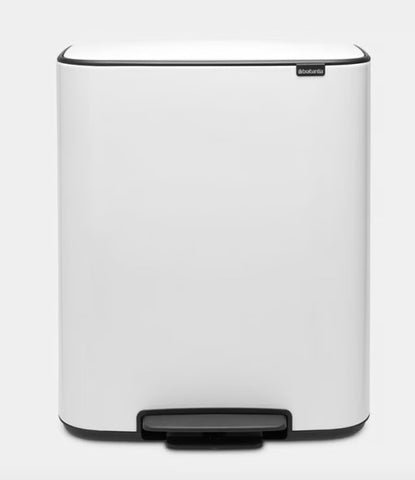 Bo Treteimer 2 x 30 Liter, weiß