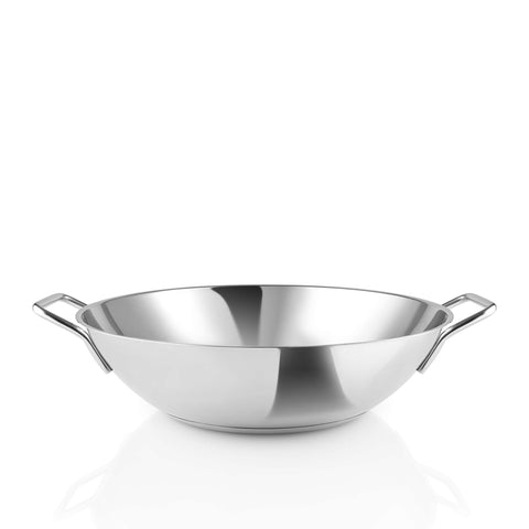 Edelstahl Wok, 32 cm Durchmesser, 5 L