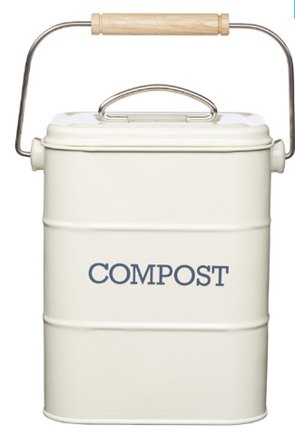 Komposteimer 3,2L mit Geruchsfilter, creme