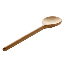 Kinderkochlöffel aus Buchenholz, rund