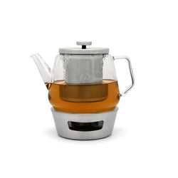 Tee-Set Bari 1,5L, mit Edelstahlfilter und Stövchen
