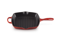 Le Creuset Quadratische Grillpfanne aus Gusseisen, 26 cm, verschiedene Farben