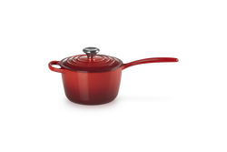 Le Creuset Stielkasserolle, 16 cm, Gusseisen, Kirschrot