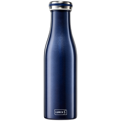 Isolierflasche Edelstahl blau-metallic, verschiedene Größen