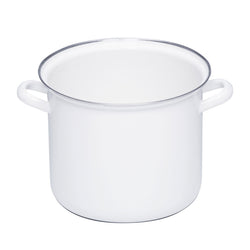 Topf von Riess, extra hoch, mit Deckel, weiss, 22cm, 6L