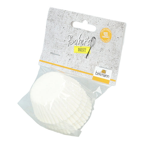 Mini-Papierbackförmchen, weiß, Ø 4,5 cm, 75 Stück