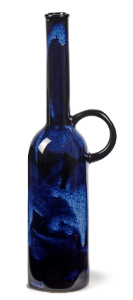 Ölflasche, Steingut, Serax, blau, 350 mL