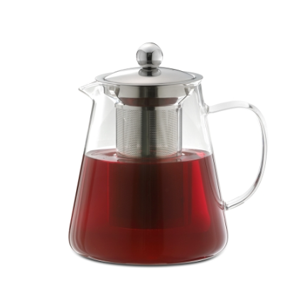 Teekanne, Glas mit Teefilter 1,2 L – Kochtail