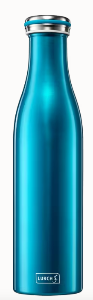 Isolierflasche Edelstahl 0,75l, wasserblau