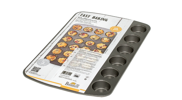 Mini-Muffinform mit Antihaftbeschichtung, für 24 Stück