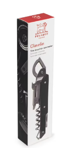 CLAVELIN Kellnermesser Edelstahl/ABS schwarz 14 cm