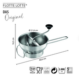 Gefu Passiergerät FLOTTE LOTTE® mit 3 Lochscheiben (1 / 3 / 5 mm)