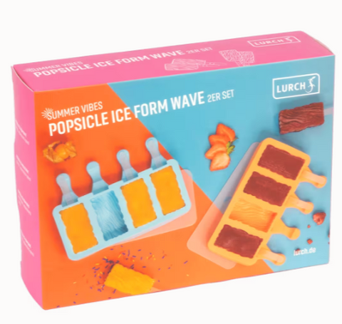 Eisform für Eis am Stiel, Silikon, 2er Set mit Deckel – Kochtail