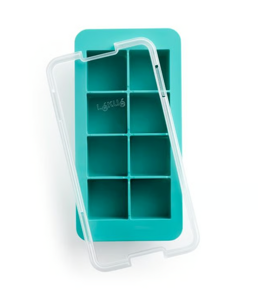 Eiswürfelform, Silikon mit Kunststoffdeckel - Würfel 4,5x4,5cm