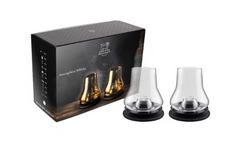 WHISKY ATMOSPHERE, Verkostungsset mit Kühlsockel,  mattschwarz