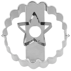Ausstechform 'Linzer Stern', 5 cm, Edelstahl