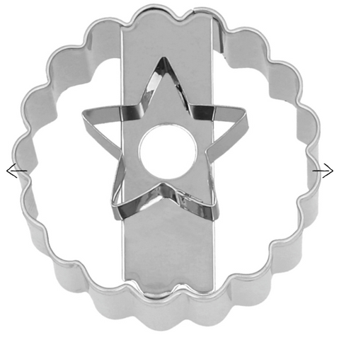 Ausstechform 'Linzer Stern', 5 cm, Edelstahl