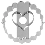 Ausstechform 'Herz', 5 cm, Edelstahl