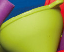 Minitrichter, Silikon, verschiedene Farben