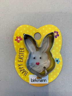 Ausstechform 'Hasenkopf', 4,5 cm, auf Geschenkkarte, Edelstahl