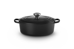 Le Creuset Bräter, oval 27 cm, schwarz
