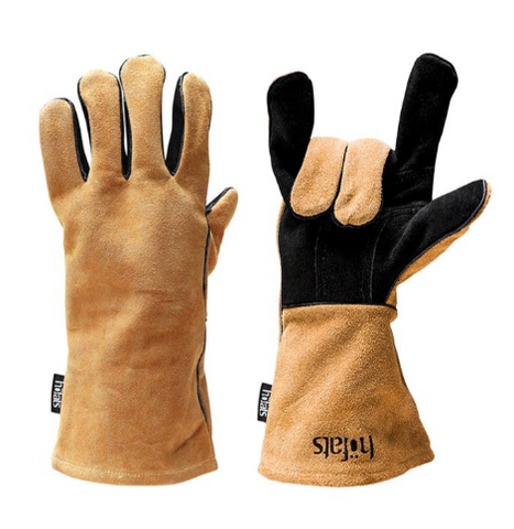 Oven glove (fingers), leather - 2 pcs.