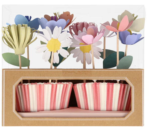 Cupcake Kit 'Blumengarten' (12 Stück)