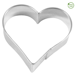 Ausstechform 'Herz', 7,5 cm, Edelstahl