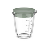 Mepal Glas-Messbecher mit Deckel, Nordic Sage, verschiedene Größen