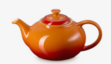Le Creuset Teekanne, Steinzeug, 1,3 Liter, ofenrot