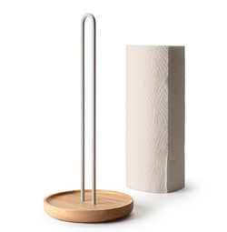 Küchenrollenhalter, Gummibaumholz