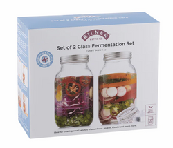 KILNER Fermentier-Set, 2 Gläser,  2 x 1 Liter