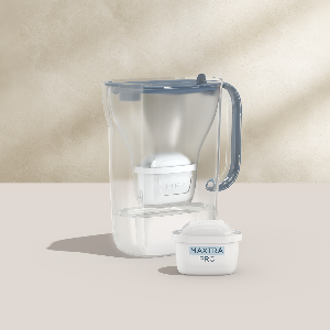 Brita Filter-Kanne Style Essential, 2,4 L, steinblau, inkl. 1 Kartusche