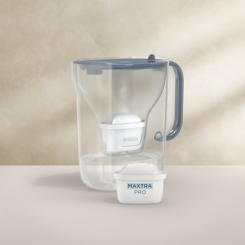 Brita Filter-Kanne Style Essential, 3,6 L, steinblau, inkl. 1 Kartusche