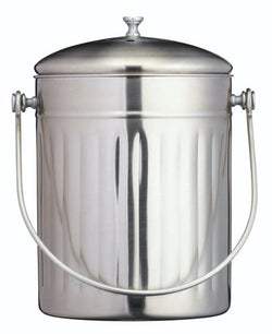 Komposteimer 5 Liter, Edelstahl