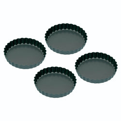 Mini Tarte-Formen Ø 10 cm, Antifhaft, 4er Set
