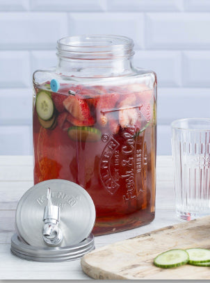 Kilner Getränkespender Kühlschrank - aus Glas mit Zapfhahn