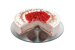 Rotatable cake plate stainless steel with base Ø 30cm
