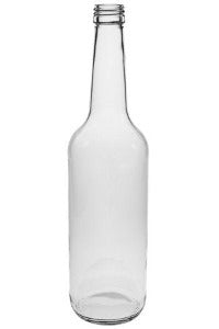 Straight neck bottle 0.7L with golden cap