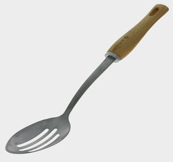Slotted serving spoon with wooden handle, B Bois, de Buyer
