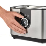 Zweischlitz-Toaster mit LED-Display, Edelstahl