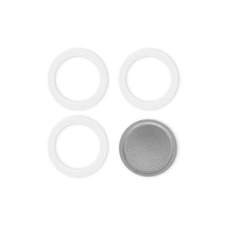 Bialetti Moka sealing rings + filters, different sizes