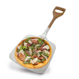 Pizza shovel with wooden handle