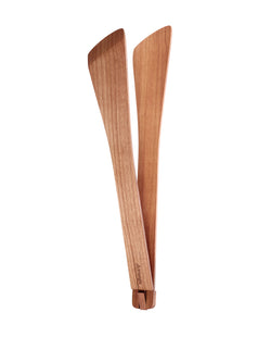 Triangle wooden tongs, cherry wood