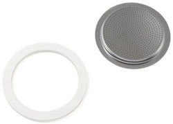 Bialetti Inox sealing rings + filter set, different sizes