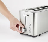 Zweischlitz-Toaster für 4 Scheiben Toast, Edelstahl