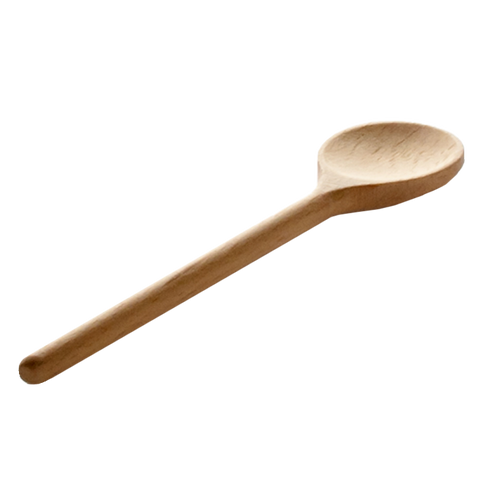 Children's spoon made of beech wood, round