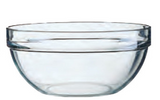 Glass stacking bowl, various sizes